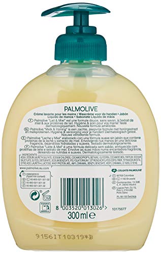 PALMOLIVE jabón líquido de manos leche y miel dosificador 300 ml
