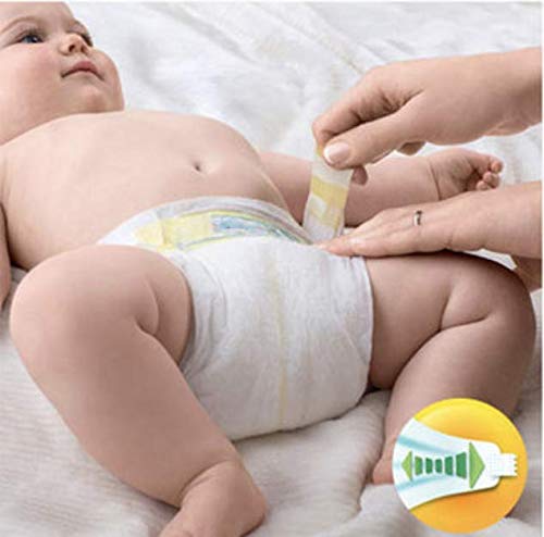 Pampers - Pañal para bebé recién nacido, tamaño 1, protección premium, paquete gigante, 2 x 72 = 144 pañales diseñados especialmente para tu bebé piel delicada