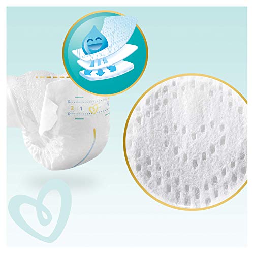Pampers Premium Protection - Pañales, talla 2 (4-8 kg), paquete jumbo (1 paquete de 68 unidades)