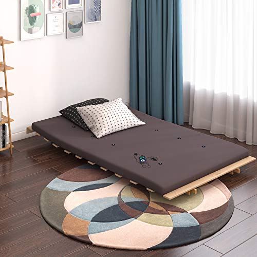 Panana - Sofá Palets con Estructura Madera Cojín Asiento y Respaldo Acolchado Completo Relax Inclinable Habitación Jardín Interior Terraza Balcón Arcón (Gris)