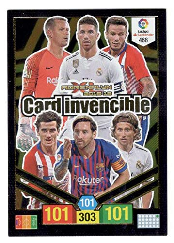 Panini Card Invencible Balón de Oro Adrenalyn XL 2018 2019 Messi Ramos