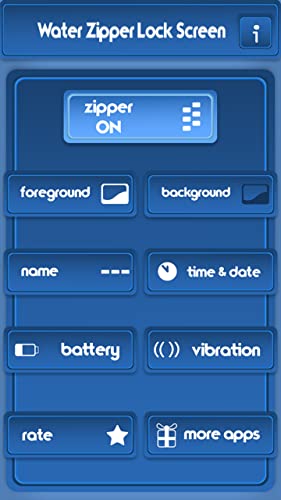 Pantalla de bloqueo del agua de la cremallera