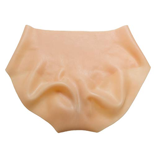 Pantalones De Silicona Falsa para Mujer Vagina Cadera Mejora Panty para Hombres Crossdresser Transgender, Cintura 53-110Cm,Flesh