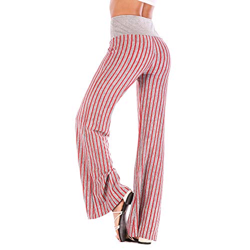 Pantalones Holgados De Pierna Ancha Palazzo con CordóN Floral Estampado EláStico para Mujer Polainas para Montar A Caballo Medias Mujer Sexy Rosa