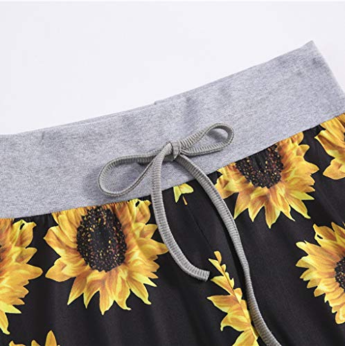 Pantalones Mujer Yoga Anchos Tallas Grandes Primavera PAOLIAN Pantalones Chandal Mujer Verano Deportivos Elasticos Cuadros Pantalones Cintura Alta Rectos Vestir Leopardo