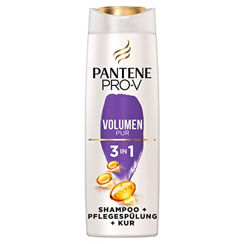 Pantene Pro-V Volumen Pur - Champú, acondicionador y cura intensiva 3 en 1, 258 g