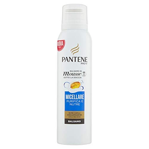 Pantene - Set de 6 acondicionadores para el cabello de espuma micelar purificada y nutrida, 1000 g