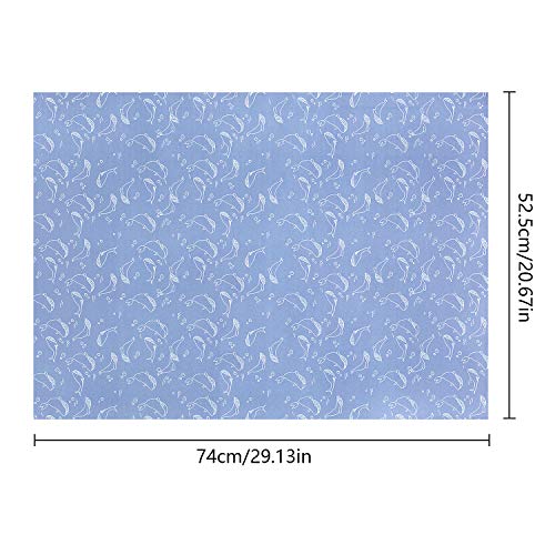 Papel Para Envolver Regalos, Joeyer 8 Hojas Envoltura Colorido + 1 Rollo de Cinta de Organza Dorado (5 M) Para Cumpleaños, Día De Fiesta, Boda, Baby Shower (Ocean Series)