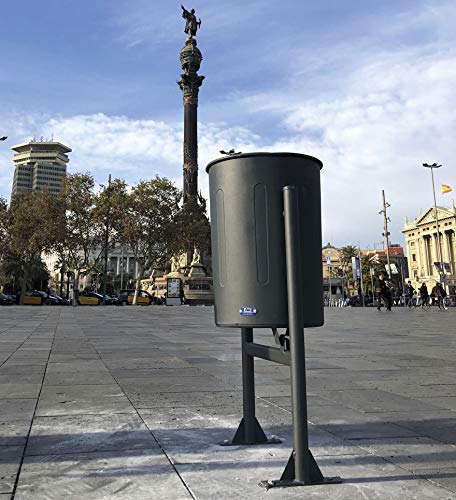 Papelera Exterior Circular de Hierro Barcelona