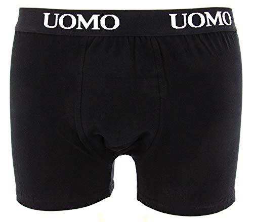 Paquete de 6 Piezas, Calzoncillos Hombre, Boxer Algodon, Ropa Interior Cómoda para Hombres, Multicolor, 2 Negros, 2 Azules, 2 Grises, XXXX-Large