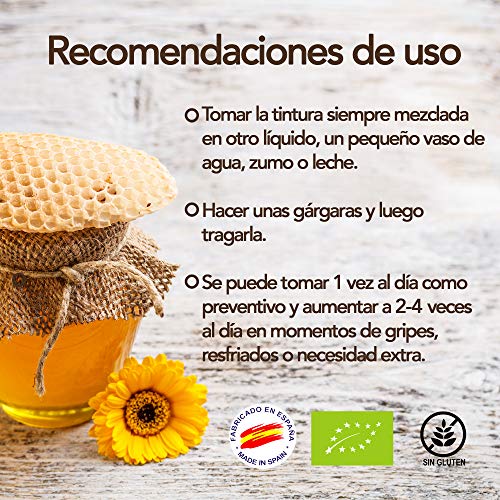 Paquete x 4 - Tintura madre de Propoleo (Propolis) - 20 ml x botella, Favorece el bienestar de la garganta, 100% Natural, Sin gluten añadido, 15% peso/volumen