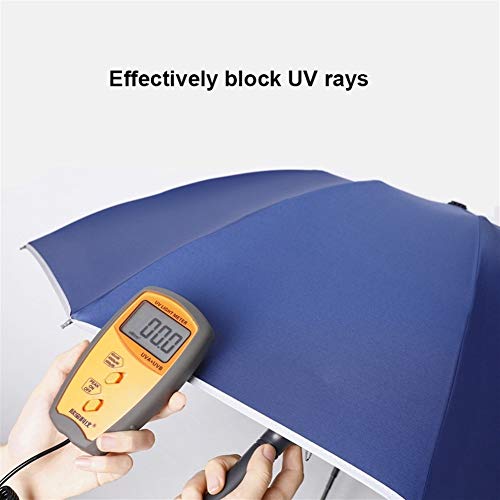 Paraguas a prueba de viento, Automático de plegado contraria negocios las bandas reflectoras Paraguas for los hombres de las mujeres a prueba de viento masculino Parasol (Color : Yellow)