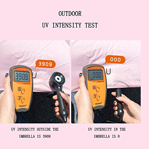 Paraguas Plegable de Viaje Compacto Sheng Xuan Ultraligero Mini Paraguas Sombrilla Prueba de Viento(95% De Resistencia UV) Paraguas Proteccion del Sol Mujer Chica a su Compañero íntimo(Rosa)