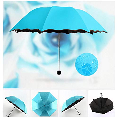 Paraguas Sun Rain para Mujer Parasol de luz Plana Parasol Plegable UV Mini Paraguas tamaño pequeño fácil de almacenar Parasol-02