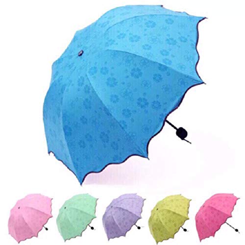 Paraguas Sun Rain para Mujer Parasol de luz Plana Parasol Plegable UV Mini Paraguas tamaño pequeño fácil de almacenar Parasol-07