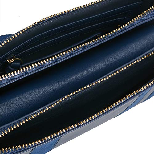 Parfois - Bandolera Patchwork - Mujeres - Tallas S - Azul Marino