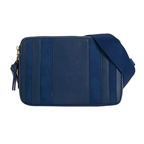 Parfois - Bandolera Patchwork - Mujeres - Tallas S - Azul Marino