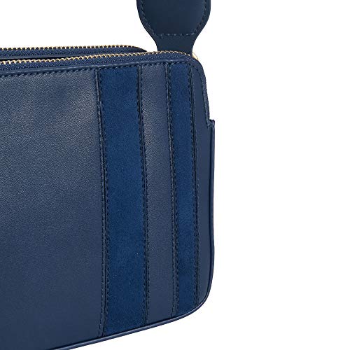 Parfois - Bandolera Patchwork - Mujeres - Tallas S - Azul Marino