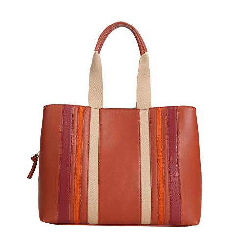 Parfois - Bolso Shopper Patchwork - Mujeres - Tallas L - Tierra