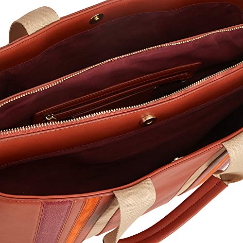 Parfois - Bolso Shopper Patchwork - Mujeres - Tallas L - Tierra