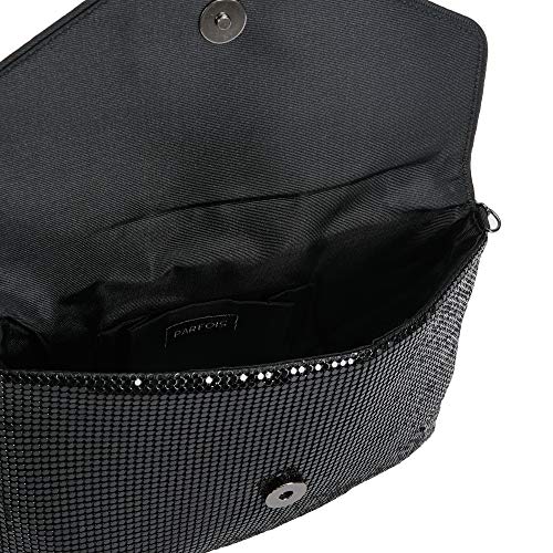 Parfois - Clutch - Bolso De Fiesta Mini Mesh - Mujeres - Tallas M - Negro