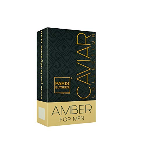 Paris Elysées Amber Caviar - Colonia para hombre, 100 ml
