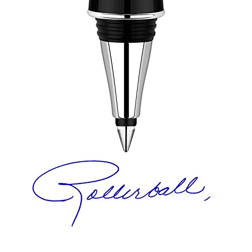 Parker 1950327 - Recambio para bolígrafo roller de punta mediana, azul, paquete de 2