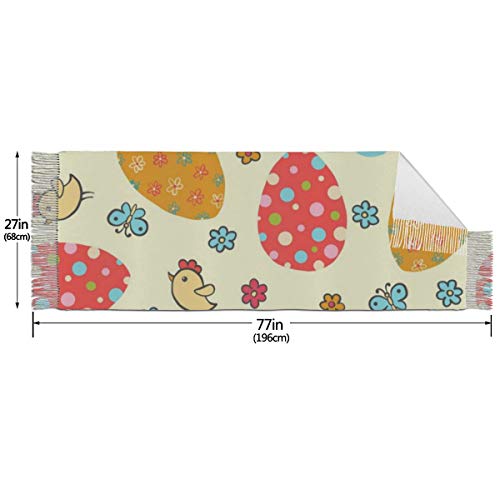 Pascua sin costuras con huevos 1544 Bufanda de mujer Bufandas de moda Abrigo cálido Mantón Chaqueta Regalo de Navidad para Madre Novia Hermana