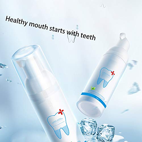 Pasta de dientes de espuma, blanqueamiento dental, eliminación de manchas, mal aliento, spray para el cuidado bucal, 3 frascos