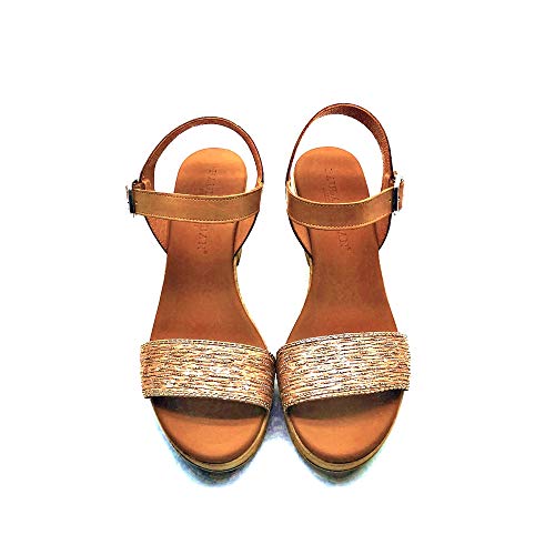 PAULA URBAN - Sandalias Vestir - Cuero para: Mujer Color: Trenza-Bangla/Nude Talla: 37