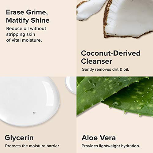 Paula's Choice Skin Balancing Limpiador Facial - Espuma Limpiadora Elimina el Sebo, Poros y Limpieza el Maquillaje - con Aloe Vera & Glicerina - Pieles Mixtas a Grasas - 473 ml