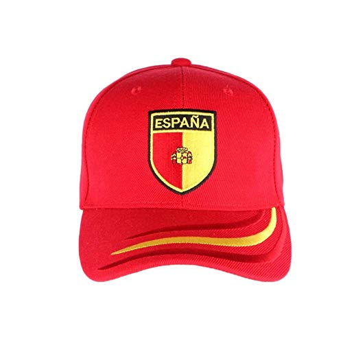 PAYS Gorra España Escudo Rojo y Amarillo – Unisex rojo Talla única