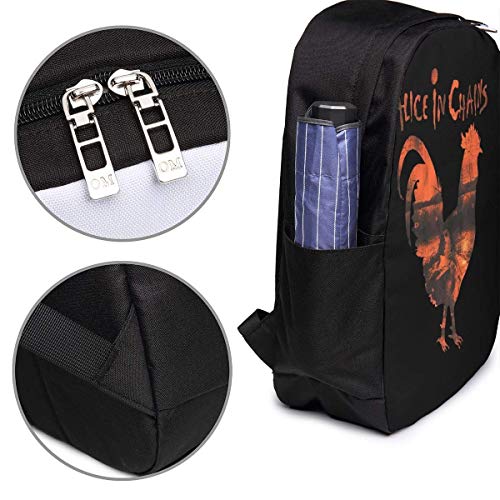 PCYN Alice in Chains Laptop Backpack, Mochilas extragrandes con Puerto de Carga USB, Mochila de Viaje para computadora para Unisex, Mochila universitaria Resistente al Agua Se Adapta a computadoras p