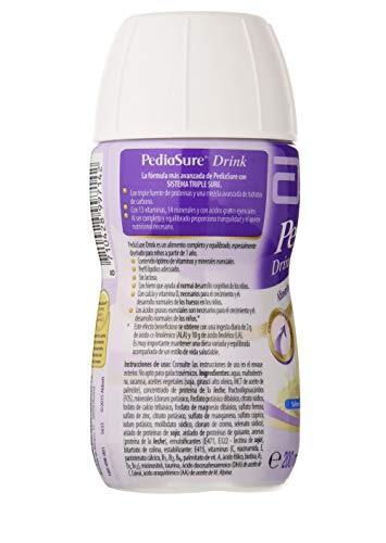 PediaSure - Complemento Alimenticio para Niños con Proteínas, Vitaminas y Minerales, Sabor Chocolate - 4 x 200 ml [versión antigua]