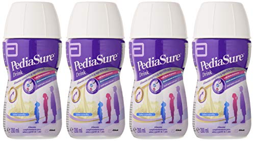 PediaSure - Complemento Alimenticio para Niños con Proteínas, Vitaminas y Minerales, Sabor Chocolate - 4 x 200 ml [versión antigua]