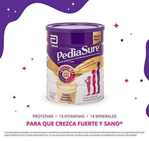 PediaSure - para Niños, Sabor Vainilla, con Proteínas, Vitaminas y Minerales - 850 gr