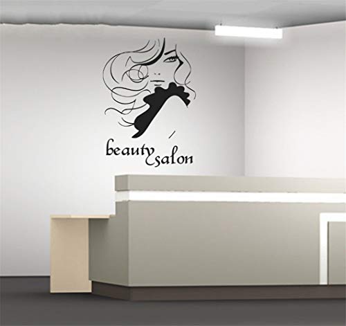 pegatinas de pared bebe Beauty Hair Salon Interior moderno para peluquería barbería
