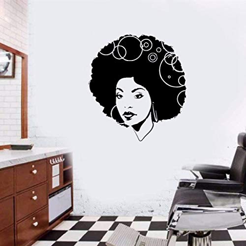 pegatinas de peluquería Bella donna africana capelli ricci Sexy Sticker fatto a mano fai da te