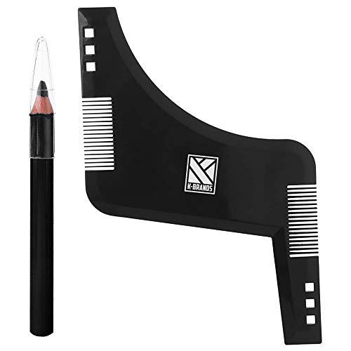 Peine y Plantilla Premium para el Modelado y Perfilado de la Barba K-Brands