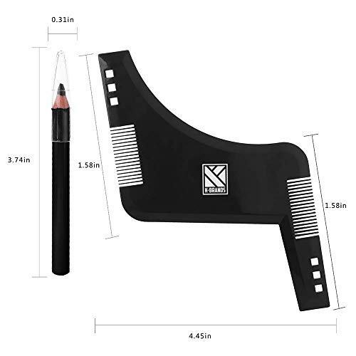 Peine y Plantilla Premium para el Modelado y Perfilado de la Barba K-Brands