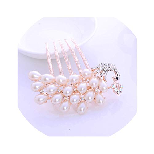 Peineta de cinco dientes con diseño de flores coreanas para el pelo, accesorios para el cabello, accesorios para el pelo, joyería de viaje, peineta para novia, flor, cinco pétalos