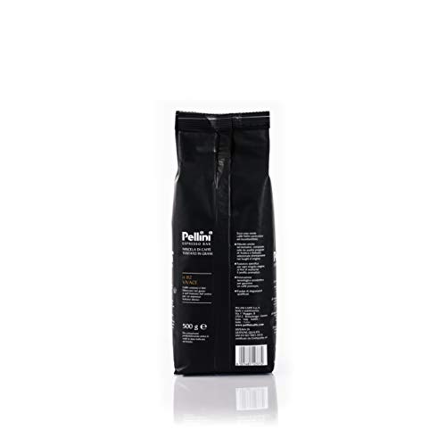 Pellini Caffè, Café en Grano Pellini Espresso Bar No. 82 Vivace - 500 gr, Paquete de 2