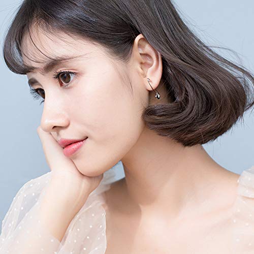 Pendientes de aro pequeños de plata de ley de 30 mm para mujeres, adolescentes y niñas, para cartílago