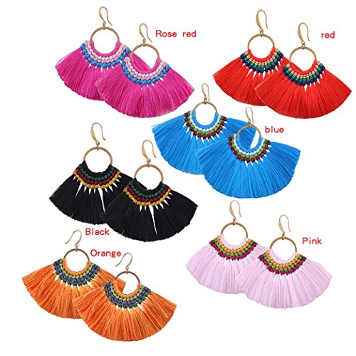 pendientes mujer largos Switchali Mujer Moda Exquisito Joyas de Pendientes Para Mujer joven 1 par Detalles Cruz Tragus Oído superior Cartílago Pendiente Piercing (Rojo)