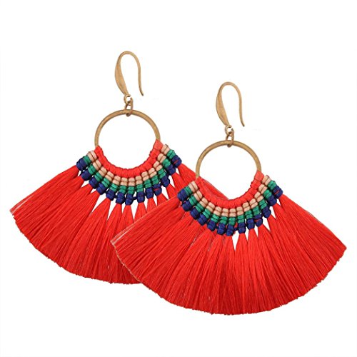 pendientes mujer largos Switchali Mujer Moda Exquisito Joyas de Pendientes Para Mujer joven 1 par Detalles Cruz Tragus Oído superior Cartílago Pendiente Piercing (Rojo)