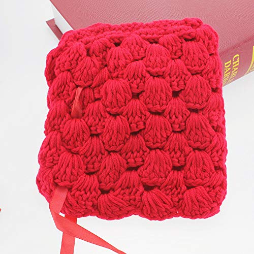 Pengyu- Gorro de punto con diseño de flores para bebé