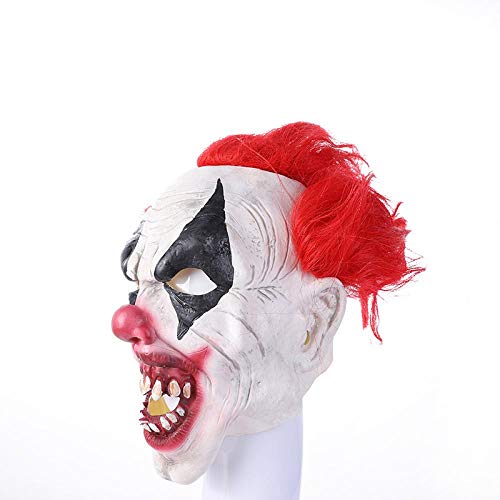 Penk Demon Clown Mask Eco Látex Horror Fantasma Máscara divertida de miedo Accesorios de Halloween
