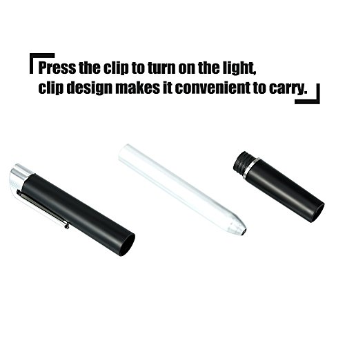 Penlight, 2 unids diagnóstico Penlight otoscopio cuidado del oído lente de aumento clínica linterna LED luz pluma