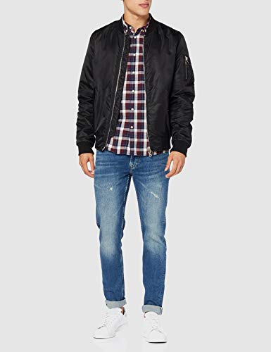 Pepe Jeans Roger Camisa, (Wine 490), Large para Hombre