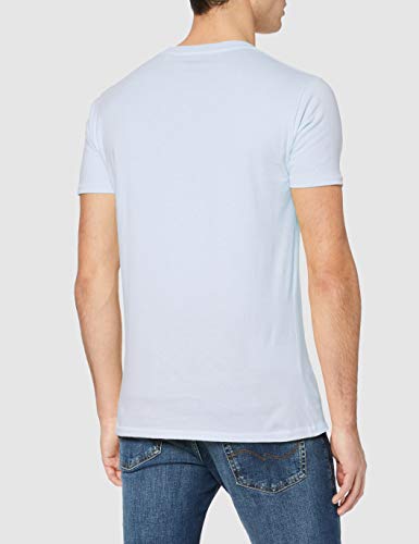 Pepe Jeans Stepney Camiseta, Azul (Light Blue 501), Large para Hombre
